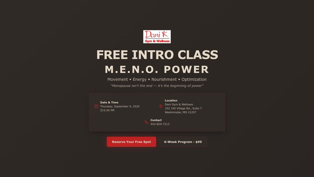 M.E.N.O. Power website homepage