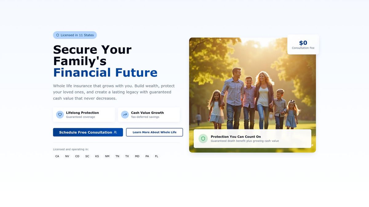 Whole Life Path website homepage